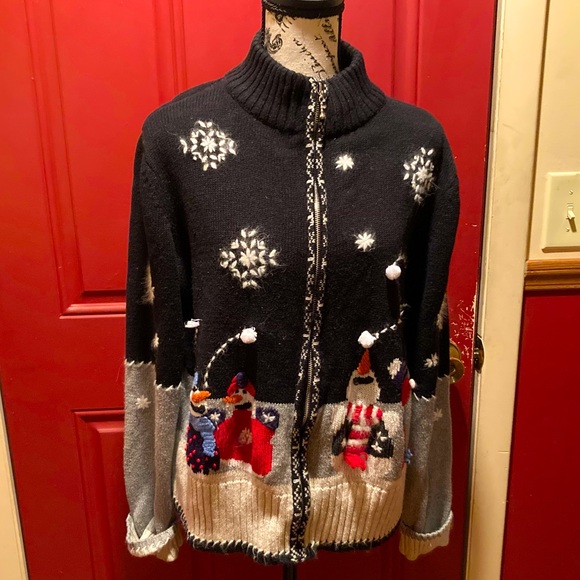 Cute Snowman Cardigan - Picture 1 of 3